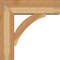 Ekena Millwork Thorton Block Rough Sawn Bracket w/ Offset Brace, Western Red Cedar, 8"W x 26"D x 26"H BKT0806X26X26THR05RWR - alternate 3
